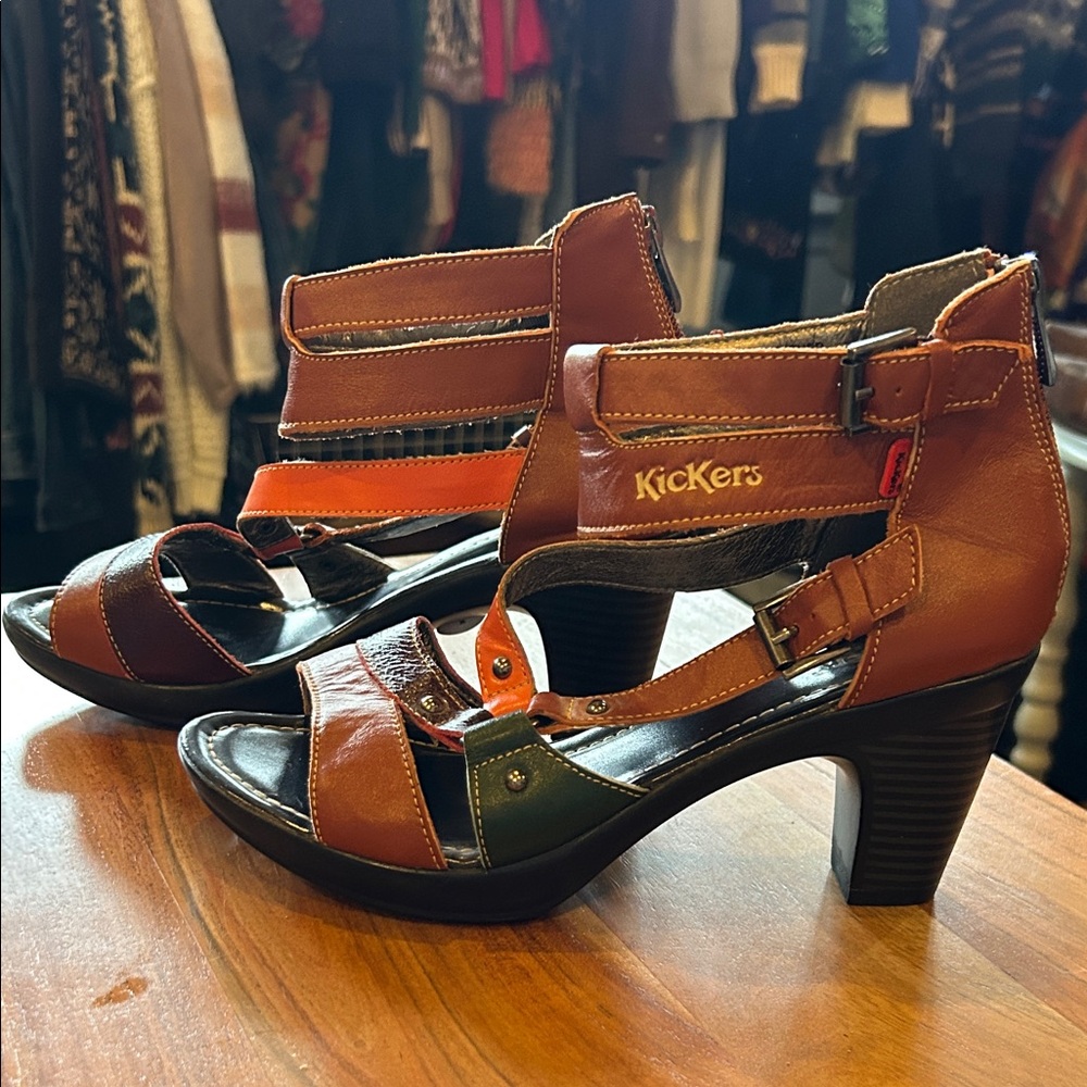 Kickers BNWOT Women's Multi-Tone Leather Heels